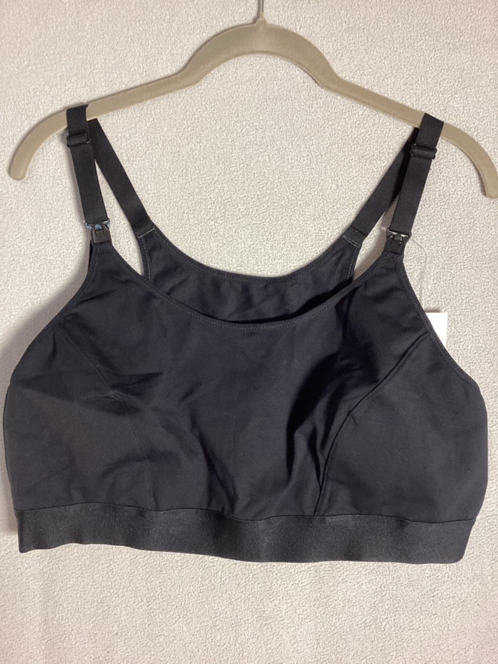 NWT Gratlin Racerback Nursing Bra Black 3XL